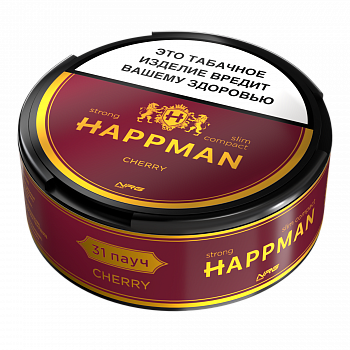 Жевательный табак Brusko HAPPMAN Slim Strong "Вишня"